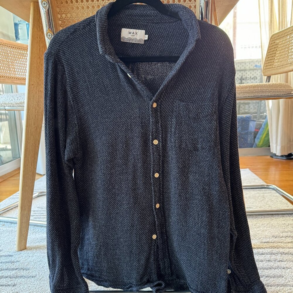 Wax London - Relaxed, knit-cotton button down